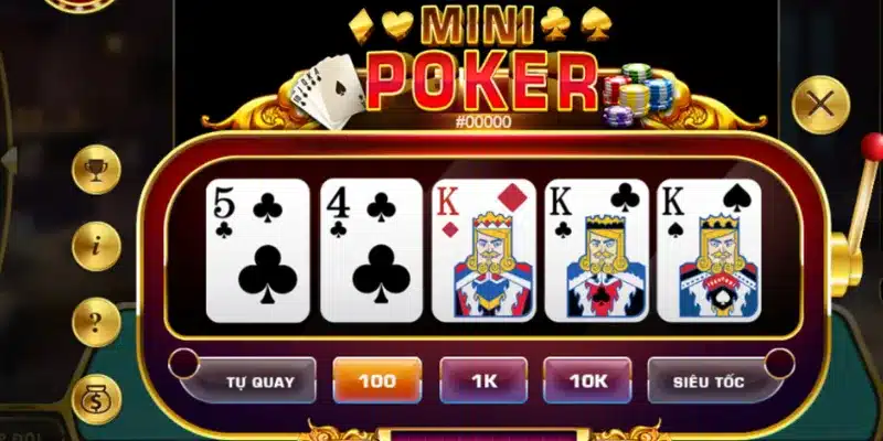 Các cửa đặt cược trong Mini Poker